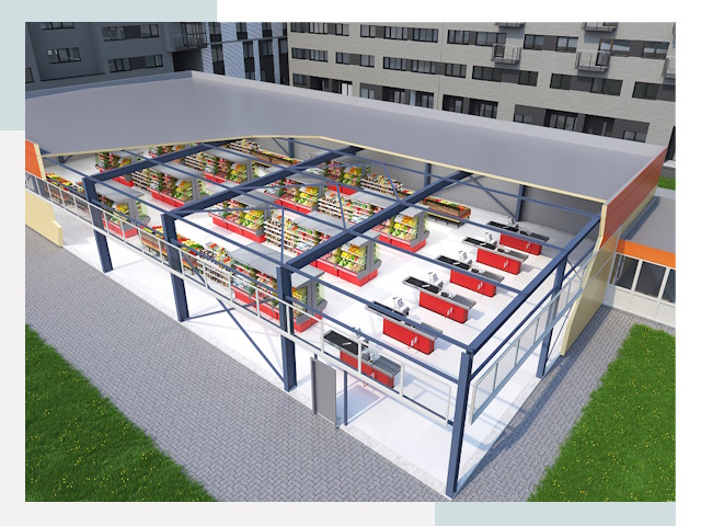 Строительство магазинов в Торжок от 613 руб. за м²