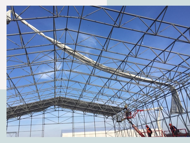 Шатровые ангары от 613 руб. в Торжке и Тверской области