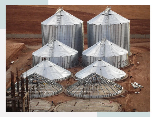 Строительство зерновых силосов в Торжке