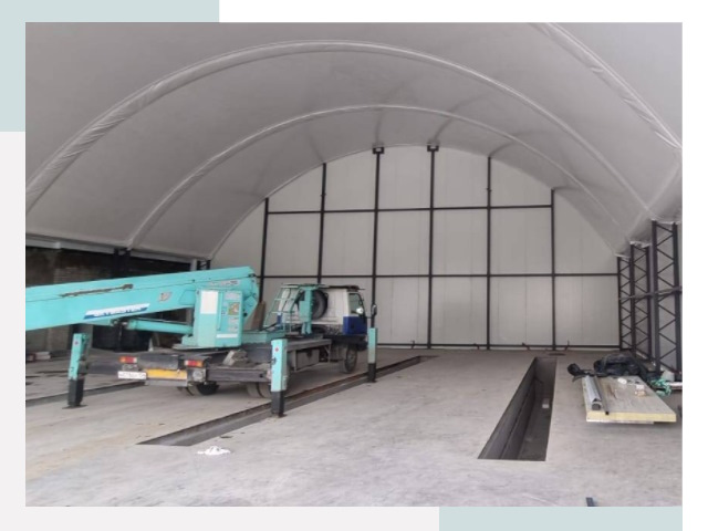 Внутреннее оснащение ангаров в Торжке