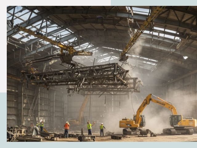 Демонтаж ангаров в Торжке от 613 руб. за м²